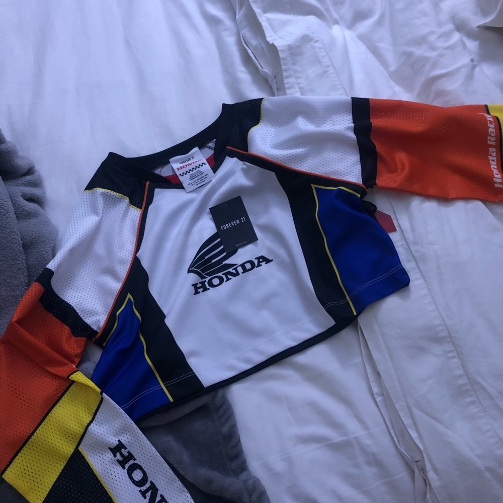 Honda Racing Crop Top Jersey NWT